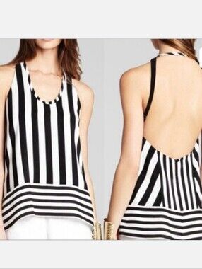 BCBGMAXAZRIA Silk Dana Top XS
